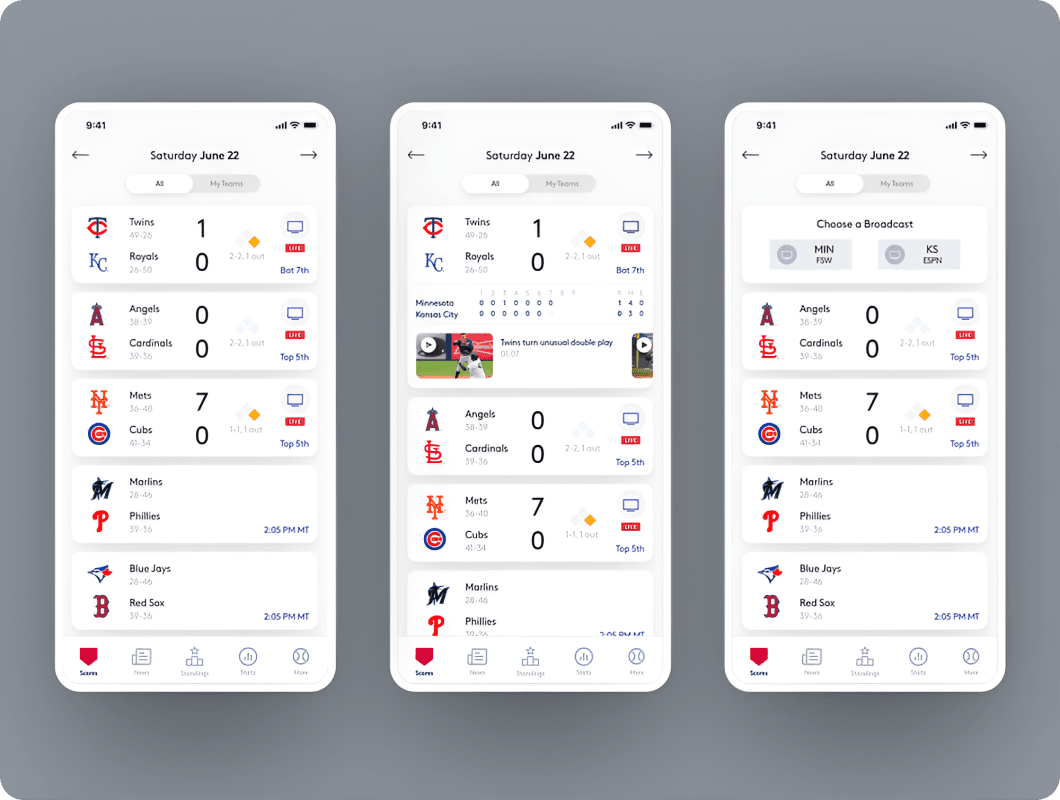 Baseball Betting App development